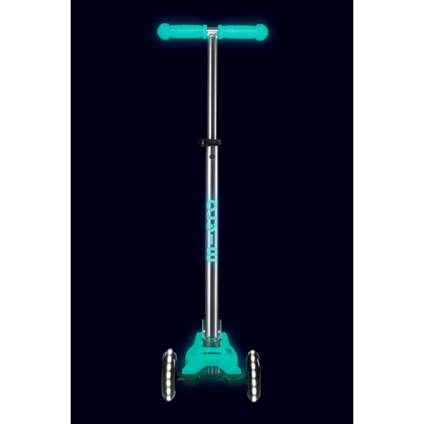MICRO 3-WHEELS SCOOTER MAXI MICRO DELUXE GLOW LED JELLY GREEN