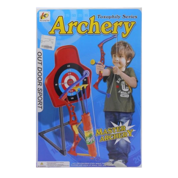 LARGE BOW WITH TARGET AND BASE