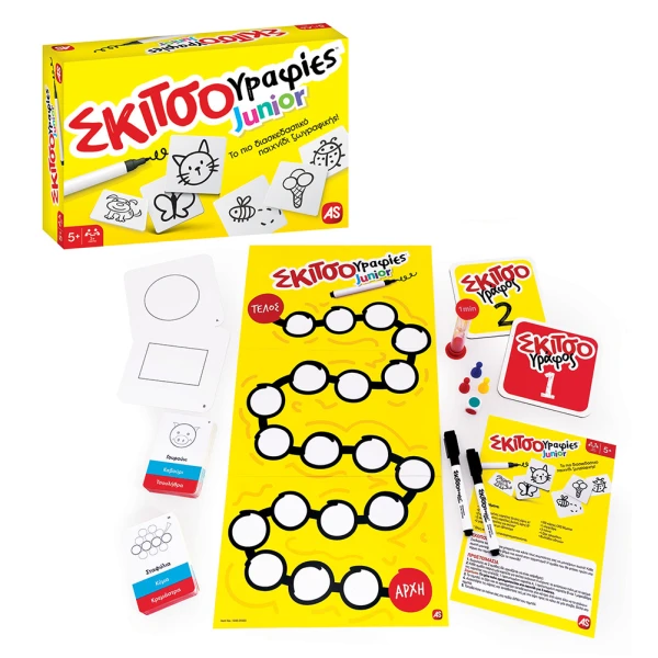 AS GAMES BOARD GAME SKITSOGRAFIES JUNIOR FOR AGES 5+ AND 3+ PLAYERS