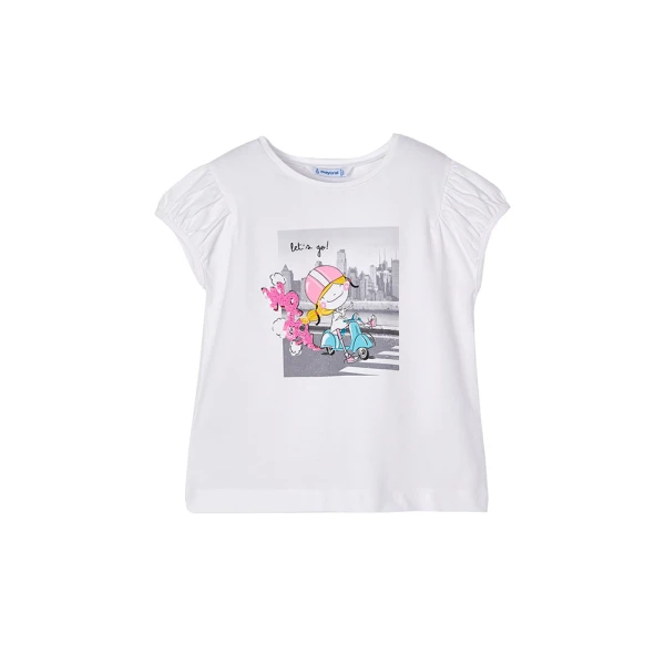 MAYORAL SHORT SLEEVES BLOUSE WHITE
