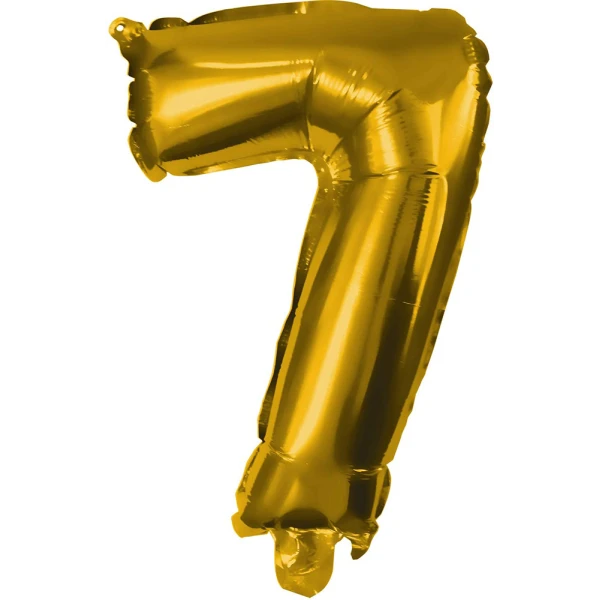 BALLOON GOLD FOIL 85 cm No 7