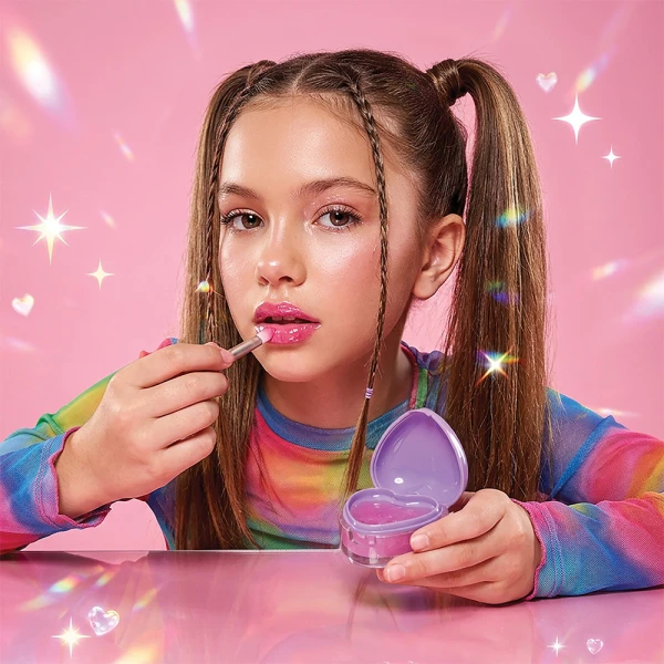 HAPPIHOBBI LIP BALM SPARKLE LOVE - 3 ΣΧΕΔΙΑ