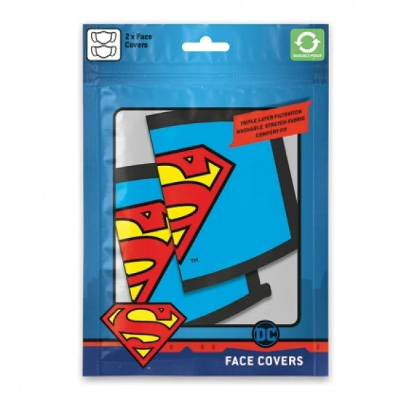 DC COMICS ΥΦΑΣΜΑΤΙΚΗ ΜΑΣΚΑ SUPERMAN 2 τεμ.