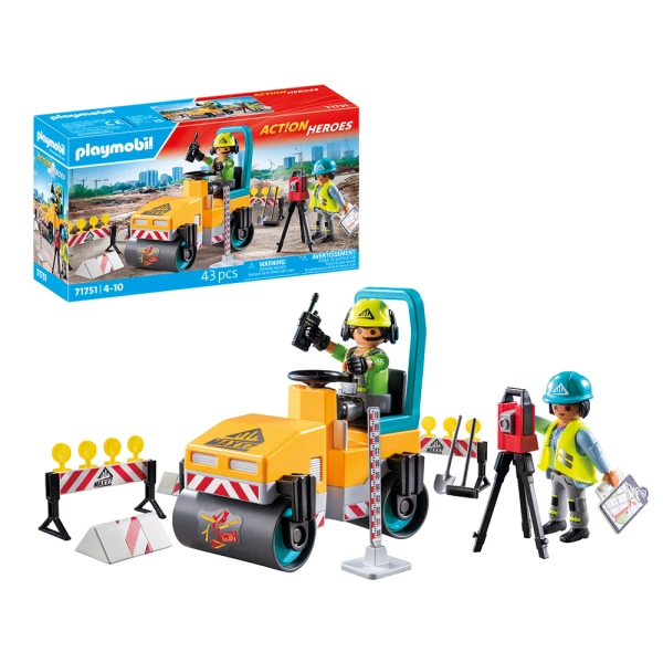 PLAYMOBIL ACTION HEROES ΟΔΟΣΤΡΩΤΗΡΑΣ ΚΑΙ ΕΡΓΑΤΕΣ