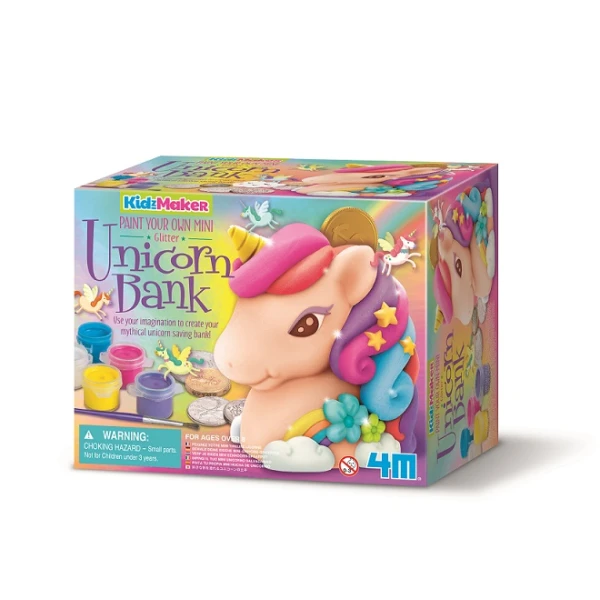 4M PAINT YOUR OWN MONEY BANK - UNICORN