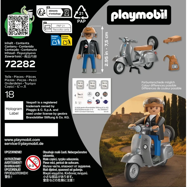 PLAYMOBIL 80 YEARS VESPA - ORIGINAL