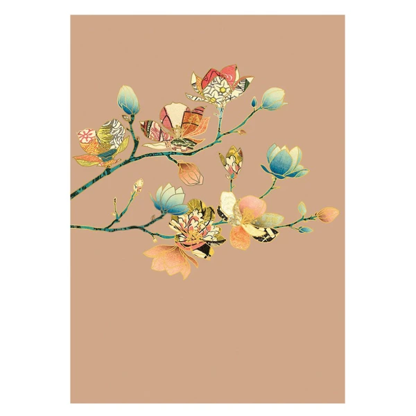 PERAKURA COLLECTION A5 STAPLED LINED NOTEBOOK MAGNOLIA