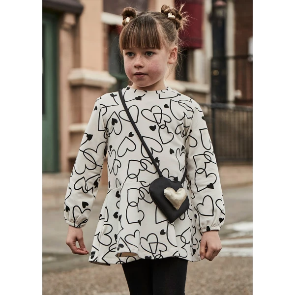 MAYORAL DRESS COTTON BAG BEIGE LIGHT
