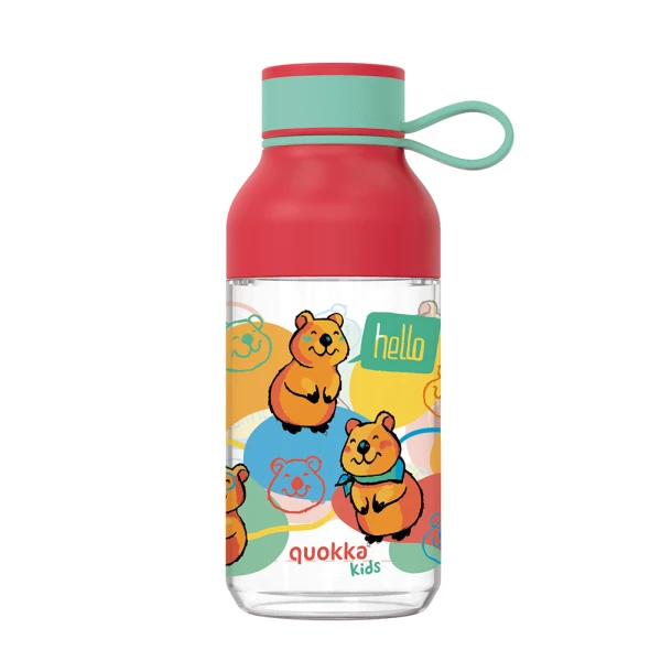 QUOKKA ΠΑΙΔΙΚΟ ΜΠΟΥΚΑΛΙ ΝΕΡΟΥ TRITAN ICE ΜΕ ΛΑΒΗ 430ml HAPPY QUOKKA