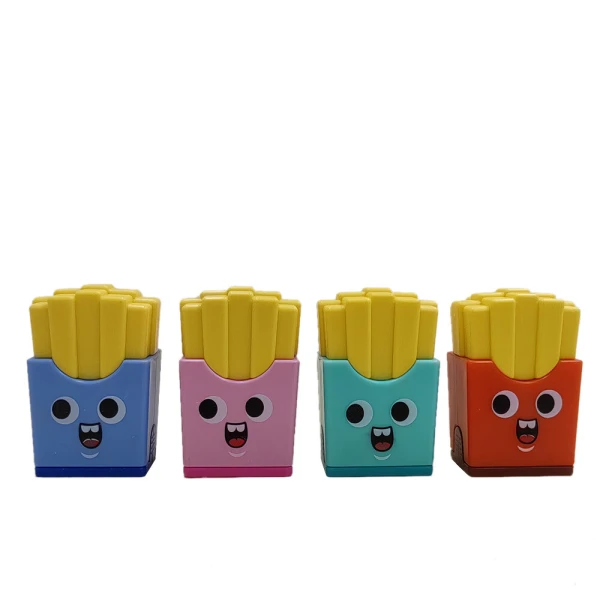 ΞΥΣΤΡΑ 2 ΣΕ 1 FRENCH FRIES SHARP\'N\'ERASE - 4 ΧΡΩΜΑΤΑ