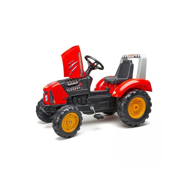 FALK RED SUPERCHARGER TRACTOR WITH TRAILER