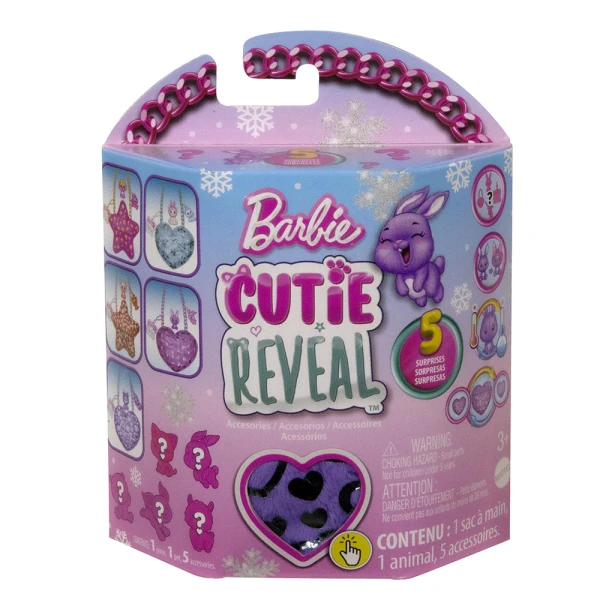 BARBIE CUTIE REVEAL PURSE WINTER SPARKLE - 5 DESIGNS