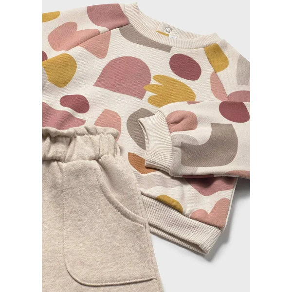 MAYORAL TRACKSUIT SWEATSHIRT PRINTED DARK BEIGE