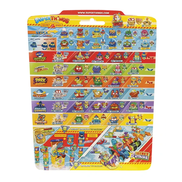 SUPERTHINGS SECRET SPIES BLISTER 9+1 COLLECTIBLE FIGURES FOR AGES 3+ - 4 DESIGNS