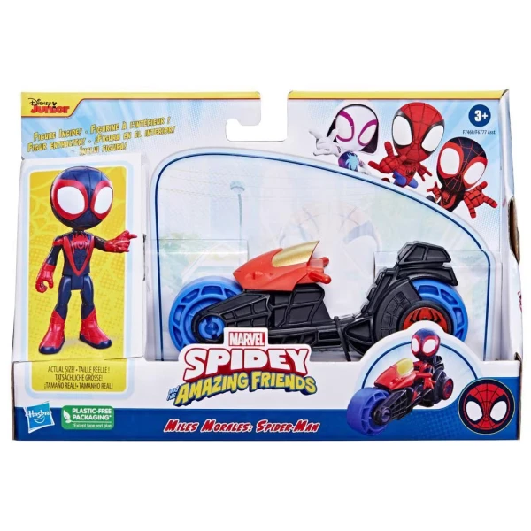 SPIDEY AND HIS AMAZING FRIENDS MILES MORALES ΜΕ ΜΟΤΟΣΥΚΛΕΤΑ