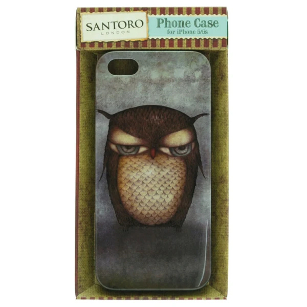 CASE FOR  I-PHONE 5 & 5S GRUMPY OWL 