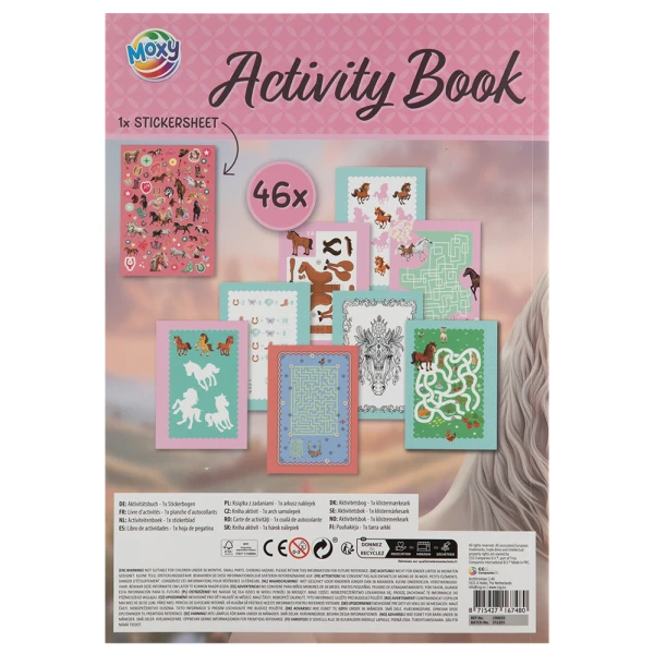 HORSE ACTIVITY BOOK A4 24 SHEETS