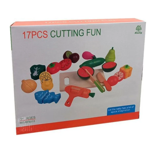 WOODEN FRUIT THAT CAN BE CUT 17 pcs