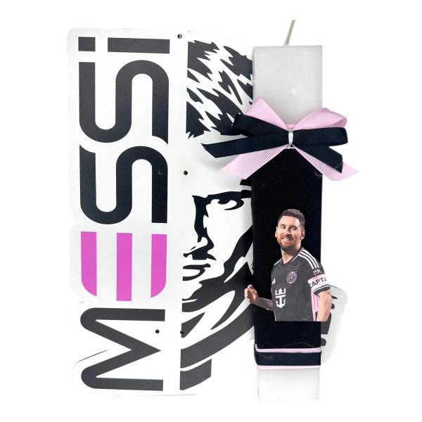 HANDMADE EASTER CANDLE SOCCER LEGEND