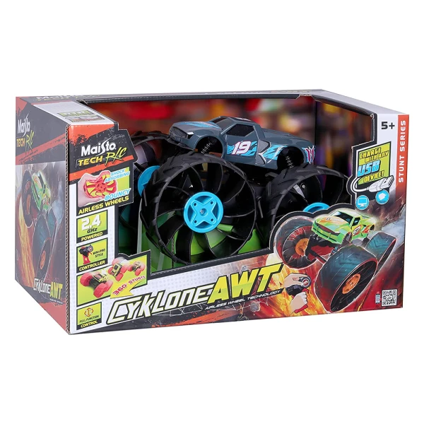 MAISTO TECH R/C CYCLONE AWT 2.4GHz  (USB RECHARGABLE) BLUE-BLACK