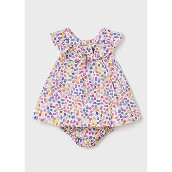MAYORAL DRESS PRINTED SATIN PINK