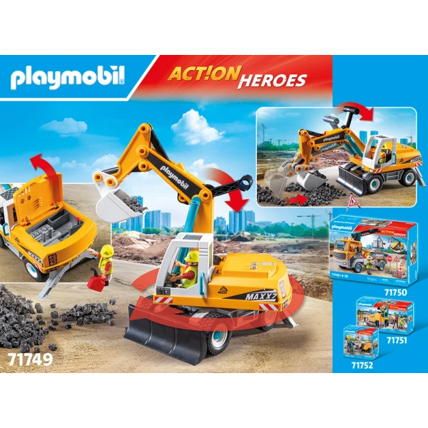 PLAYMOBIL ACTION HEROES LARGE EXCAVATOR