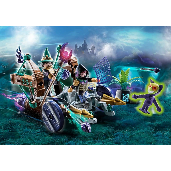 PLAYMOBIL NOVELMORE ΑΜΑΞΑ ΜΕ ΚΥΝΗΓΟ ΤΕΡΑΤΩΝ