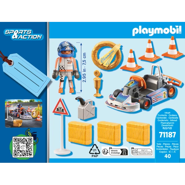PLAYMOBIL SPORTS & ACTION GIFT SET GO-KART RACER