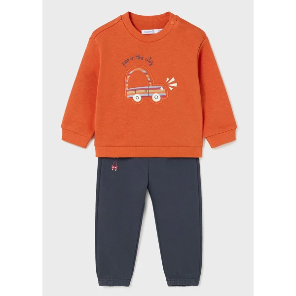 MAYORAL JUMPSUIT SWEATER TROUSERS ORANGE