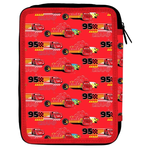 MUST DOUBLE FILLED PENCIL CASE 15X5X21 cm CARS LETS RACE