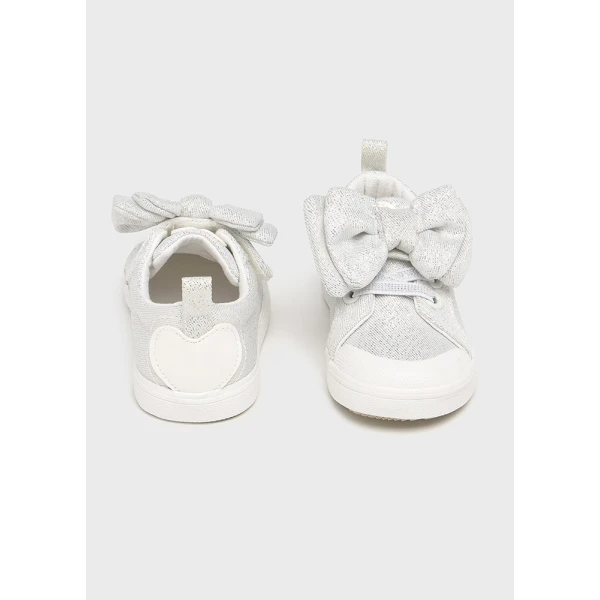 MAYORAL SPORT SHOES FABRIC BOW WHITE SHINE
