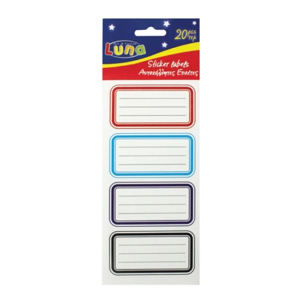 LUNA LABELS 20 pcs. 5 SHEETS
