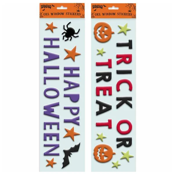 HALLOWEEN GEL WINDOW BANNER 15X50 cm - 2 DESIGNS