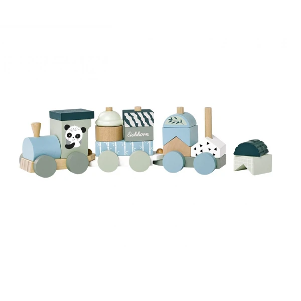 EICHHORN WOODEN TRAIN 16 pcs