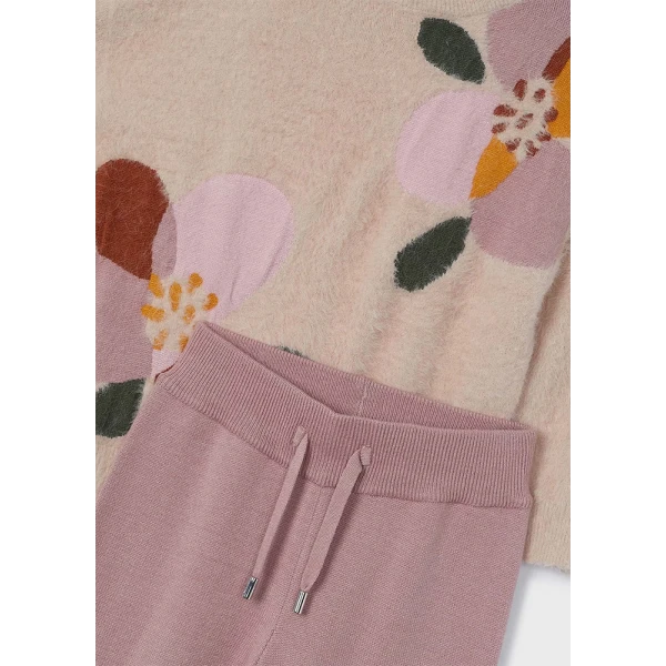 MAYORAL SET TROUSERS KNIT PINK