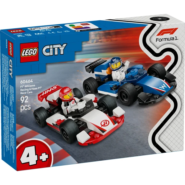 LEGO® CITY F1® WILLIAMS RACING & HAAS F1® RACE CARS