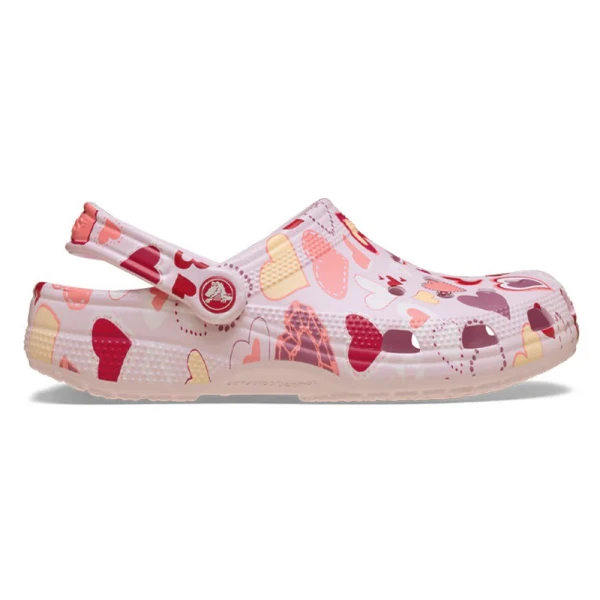 CROCS CLASSIC CLOG KIDS PINK MILK HEARTS