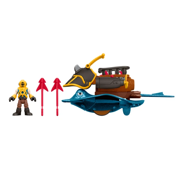 IMAGINEXT PIRATE SHIP BOTTOM CREATURES WITH FIGURE AND ACCESSORIES - 2 DESIGNS