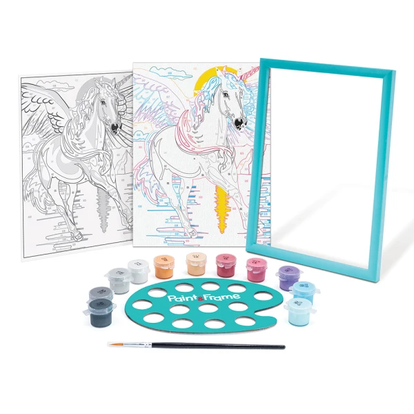 PAINT & FRAME PAINT BY NUMBERS MAGIC UNICORN FOR AGES 9+