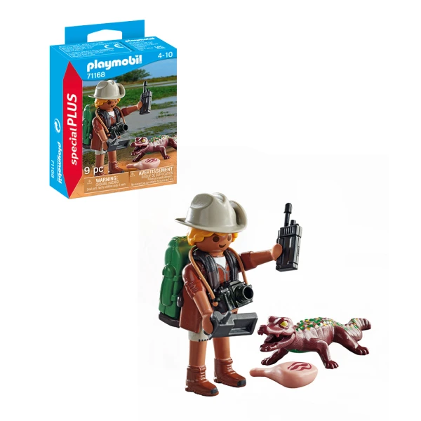 PLAYMOBIL SPECIAL PLUS RESEARCHER WITH ALLIGATOR