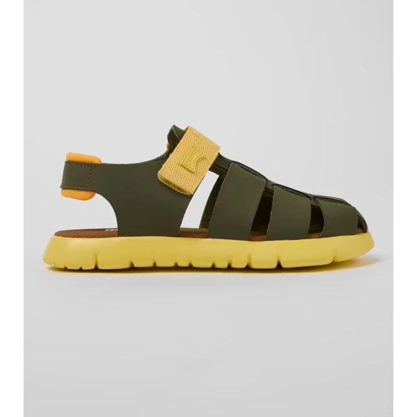 CAMPER KIDS SANDALS BOY ORUGA YELLOW-GREEN