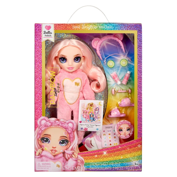 RAINBOW HIGH JUNIOR HIGH PJ PARTY DOLL - BELLA (PINK)