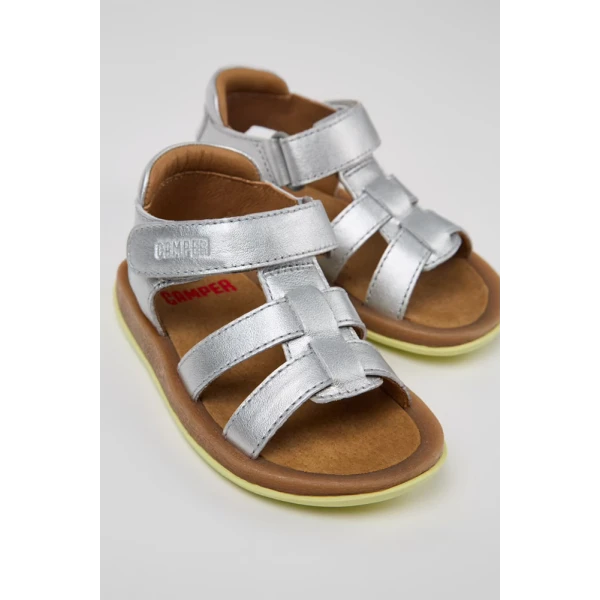 CAMPER KIDS SANDALS GIRL BICHO SILVER