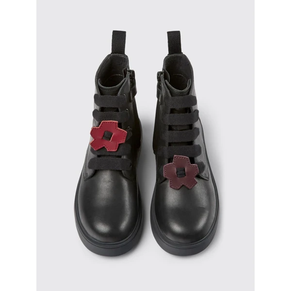 CAMPER KIDS BOOTS GIRLULTRASOFT NORTE OBSIDIAN TWINS BLACK
