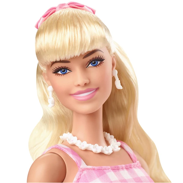 COLLECTIBLE DOLL BARBIE MOVIE PINK GINGHAM DRESS