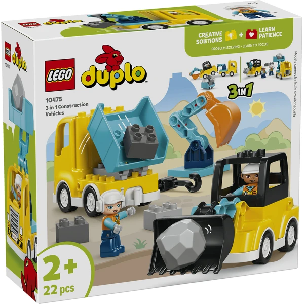 LEGO® DUPLO® TOWN 3 IN 1 CONSTRUCTION VEHICLES