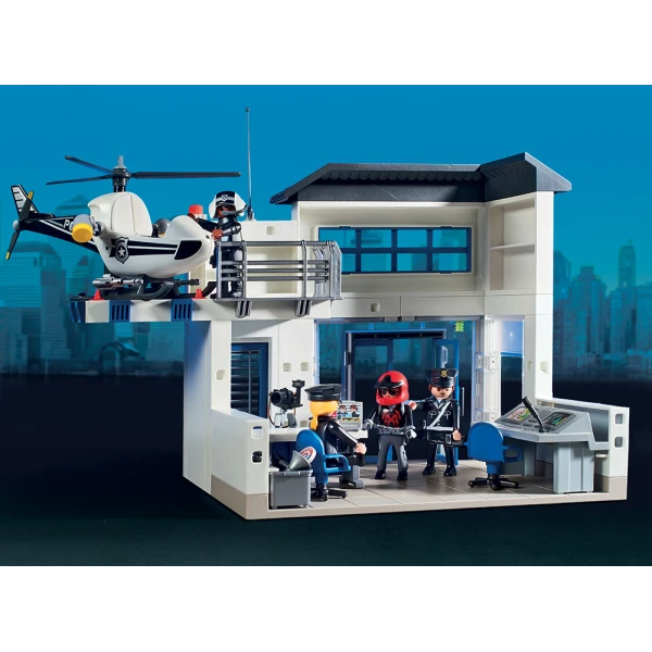 PLAYMOBIL CITY ACTION ΑΣΤΥΝΟΜΙΚΟ ΤΜΗΜΑ ΜΕ ΠΕΡΙΠΟΛΙΚΟ ΚΑΙ ΕΛΙΚΟΠΤΕΡΟ 