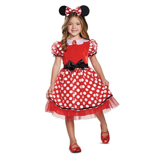 KIDS CARNIVAL COSTUME RED MINNIE DELUXE