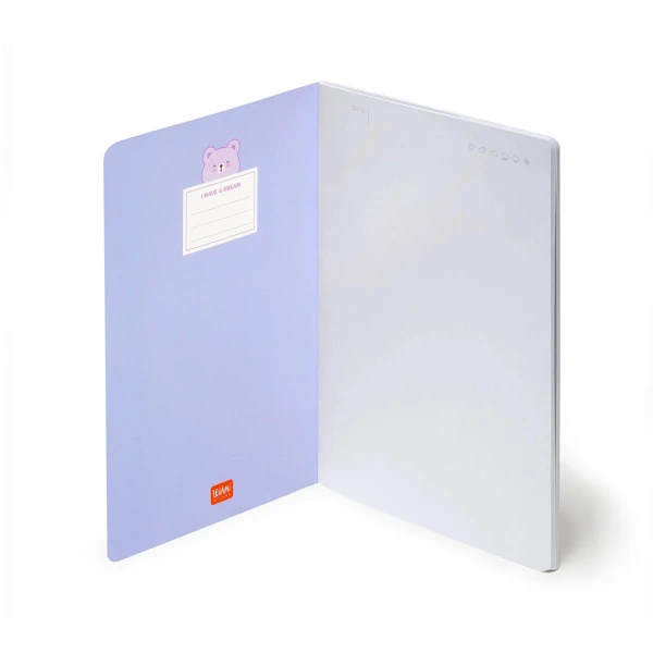 LEGAMI NOTEBOOK A5 PLAIN MEDIUM - TEDDY BEAR