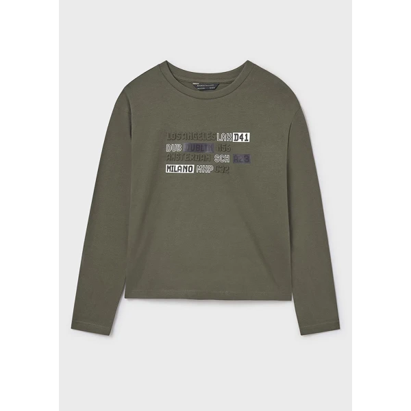 MAYORAL LONG-SLEEVE T-SHIRT OLIVE 